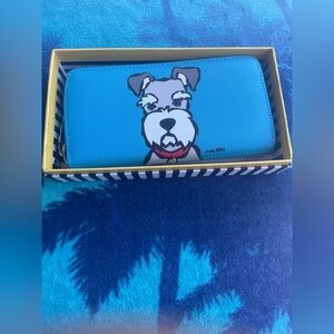 Marc Tetro Blue Wallet with Scotty Dog Design